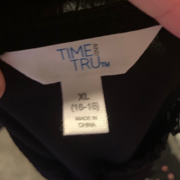 NWT Time and tru handkerchief hem black dress - Picture 6 of 7